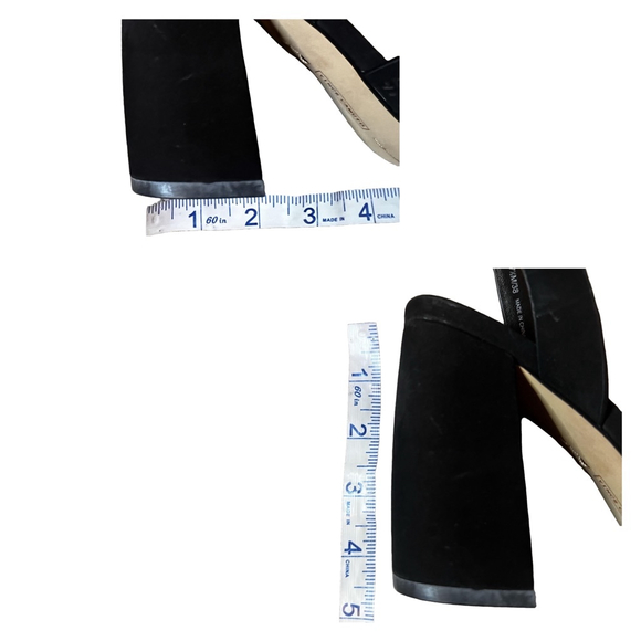 New Women's Vince Camuto Gedda Heels Size 7.5M Black Nubuck - Picture 12 of 12